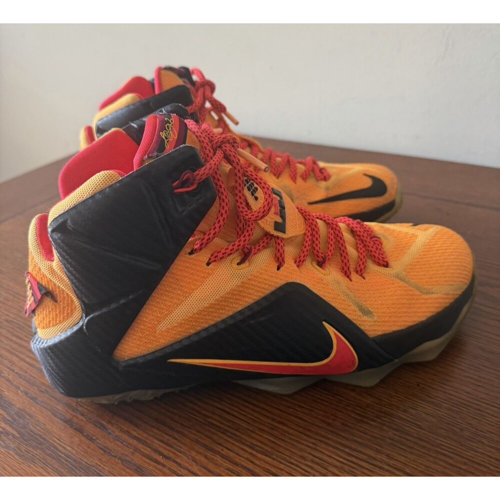 Nike Lebron XII 12 CLE Cleveland Bright Crimson 684593-830 Men’s Shoes -Size 8